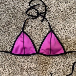 Color block bikini top